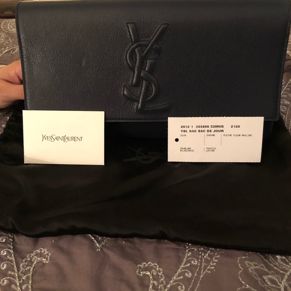 Royal Blue YSL Clutch - Picture 5 of 8